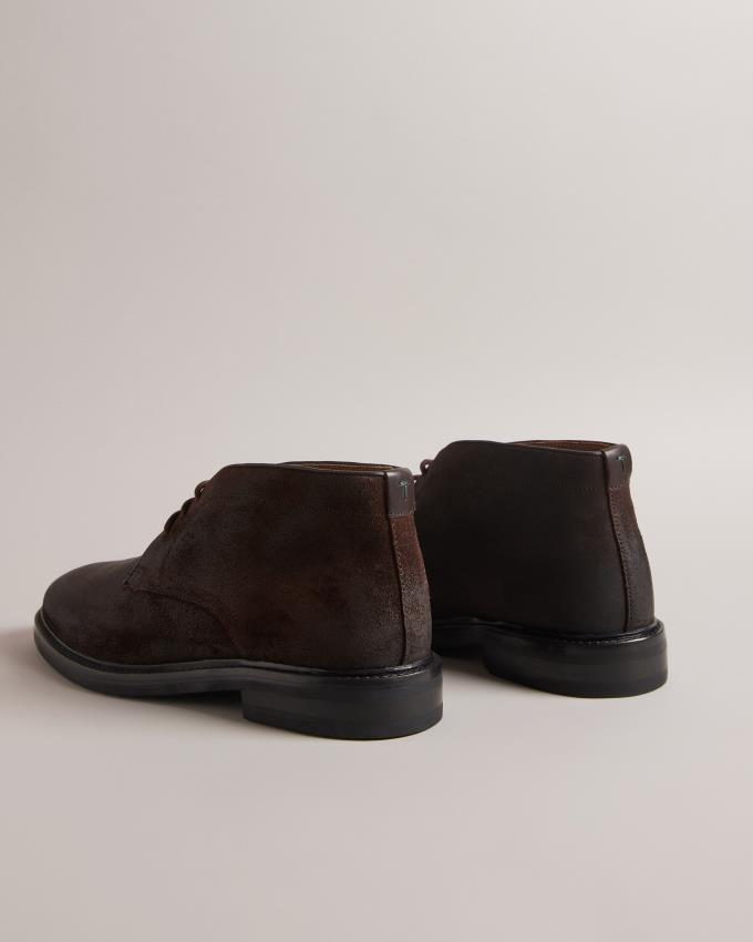 Botte Chukka Ted Baker Polished Suede Marron Chocolat Homme | SQS-98350158